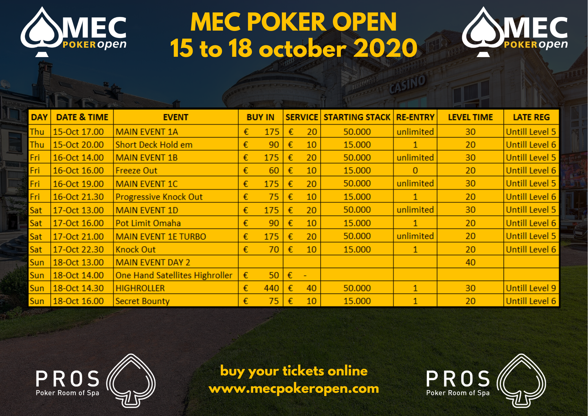 MEC Poker Open Schema